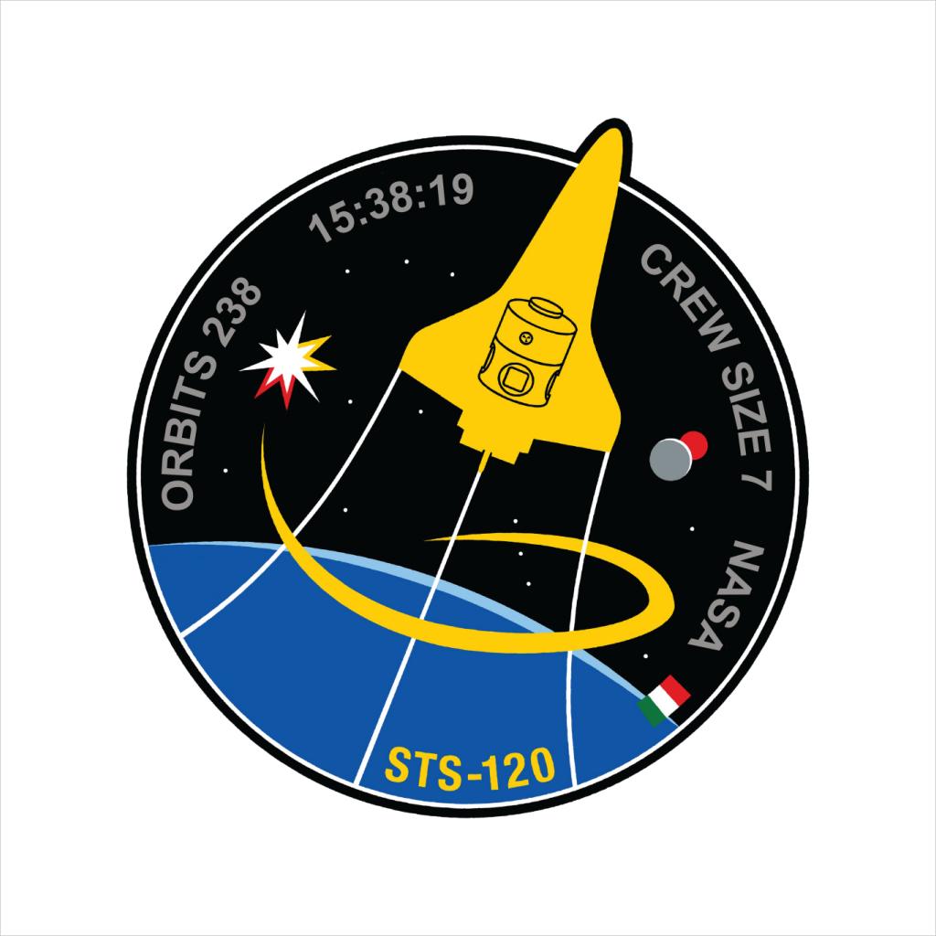 NASA STS 120 Shuttle Mission Imagery Patch Kids T-Shirt-ALL + EVERY