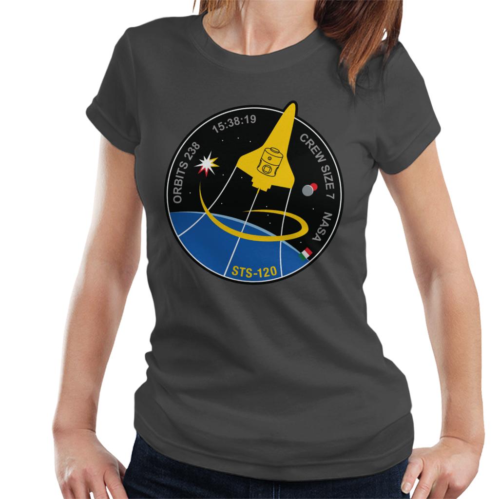 NASA STS 120 Shuttle Mission Imagery Patch Women's T-Shirt-ALL + EVERY