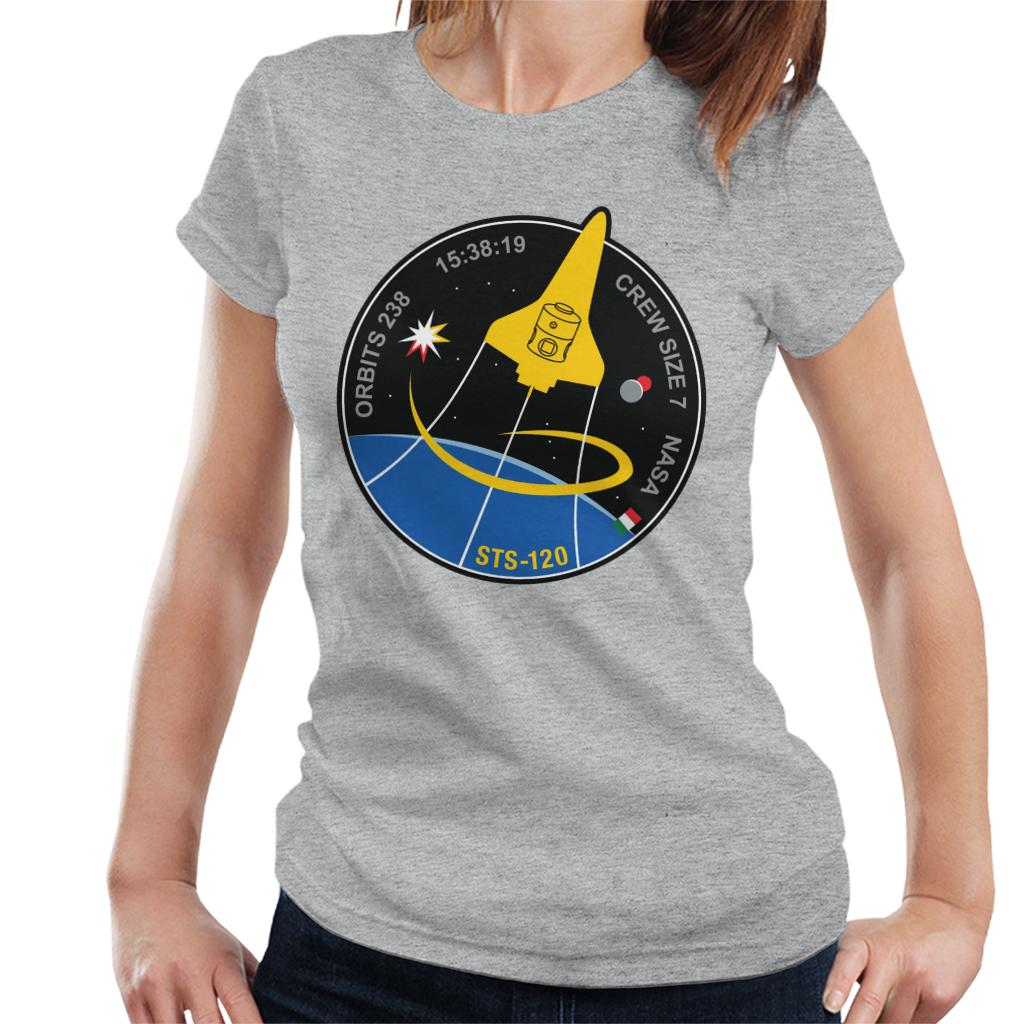 NASA STS 120 Shuttle Mission Imagery Patch Women's T-Shirt-ALL + EVERY