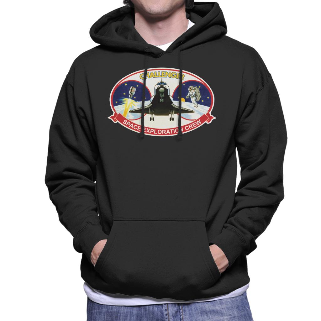 NASA STS 41B Challenger Mission Patch Men's Hooded Sweatshirt-ALL + EVERY