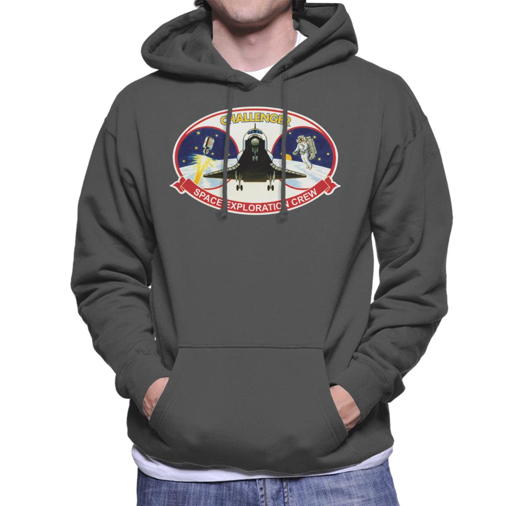 NASA STS 41B Challenger Mission Patch Men's Hooded Sweatshirt-ALL + EVERY