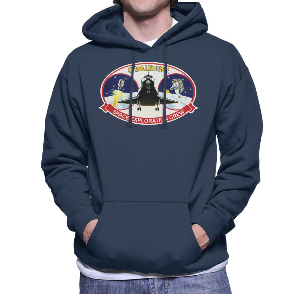 NASA STS 41B Challenger Mission Patch Men's Hooded Sweatshirt-ALL + EVERY