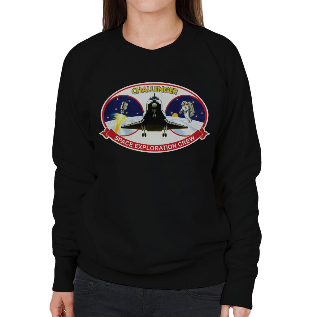 NASA STS 41B Challenger Mission Patch Women's Sweatshirt-ALL + EVERY