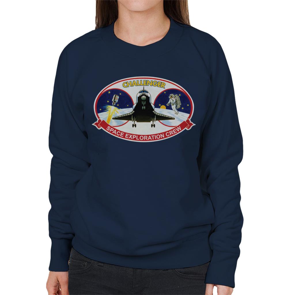 NASA STS 41B Challenger Mission Patch Women's Sweatshirt-ALL + EVERY