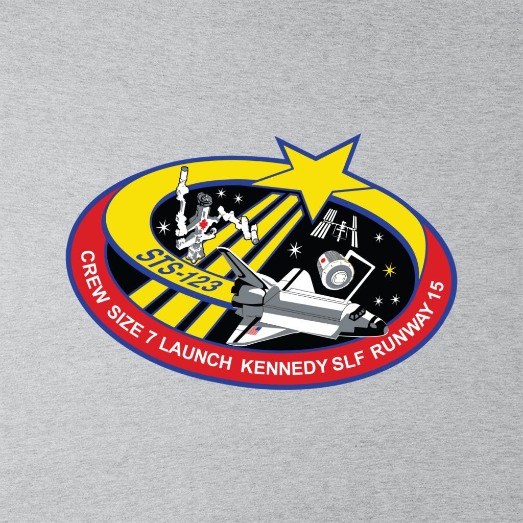 NASA STS 123 Space Shuttle Endeavour Mission Patch Kids T-Shirt-ALL + EVERY