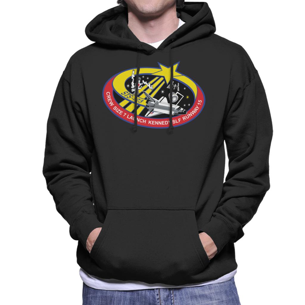 NASA STS 123 Space Shuttle Endeavour Mission Patch Men's Hooded Sweatshirt-ALL + EVERY