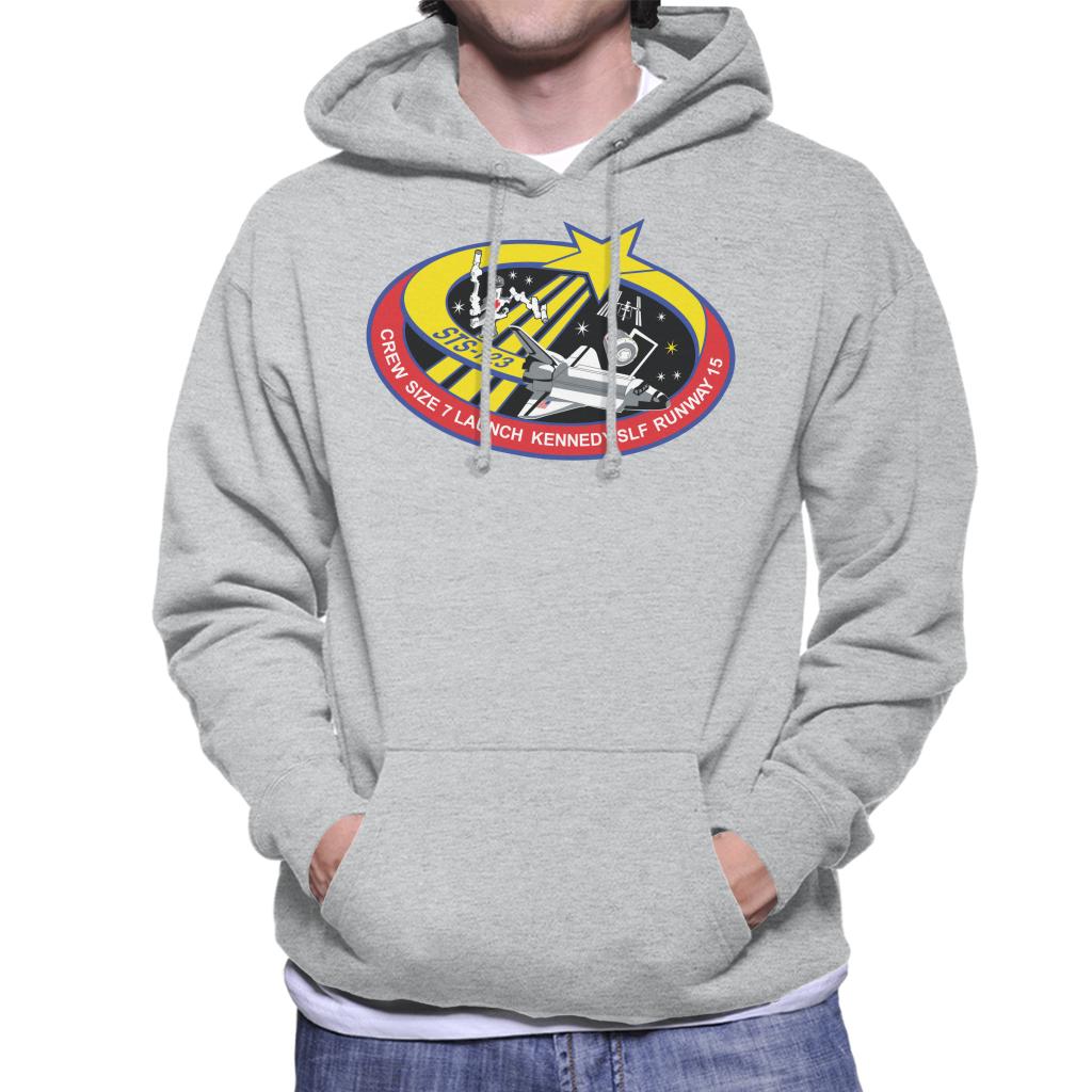 NASA STS 123 Space Shuttle Endeavour Mission Patch Men's Hooded Sweatshirt-ALL + EVERY