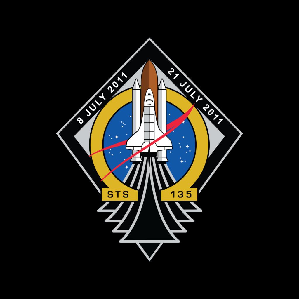 NASA STS 135 Space Shuttle Atlantis Mission Patch Kids Sweatshirt-ALL + EVERY