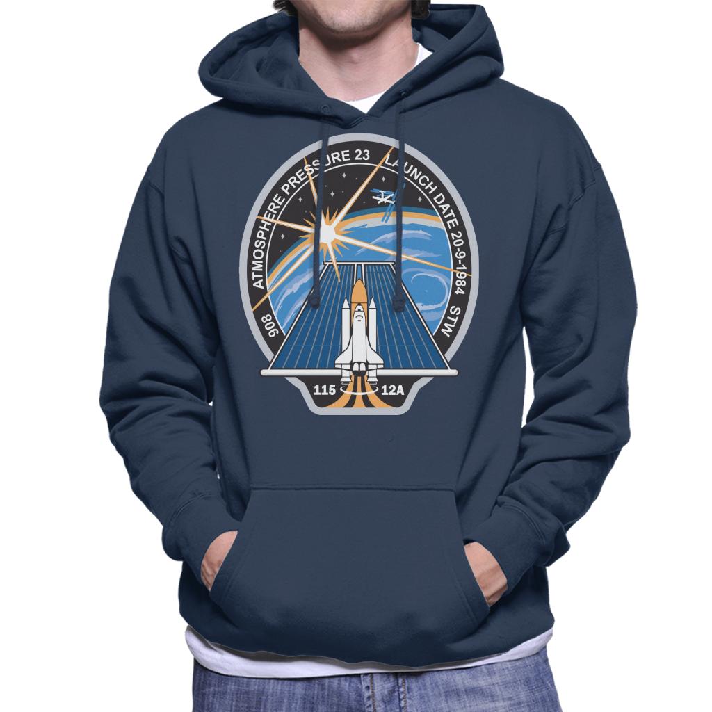 NASA STS 115 Space Shuttle Atlantis Mission Patch Men's Hooded Sweatshirt-ALL + EVERY