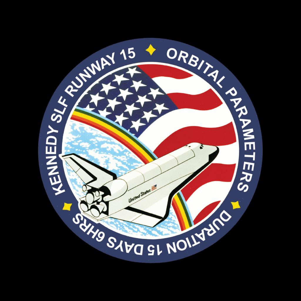 NASA STS 61B Space Shuttle Atlantis Mission Patch Men's T-Shirt-ALL + EVERY