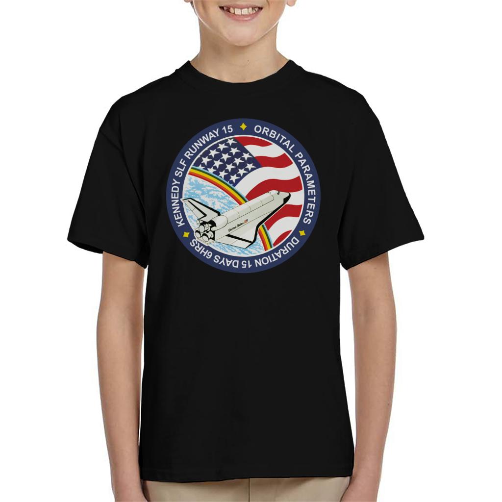 NASA STS 61B Space Shuttle Atlantis Mission Patch Kids T-Shirt-ALL + EVERY