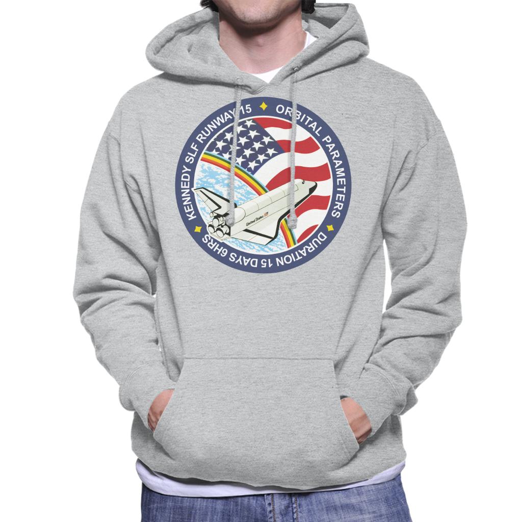 NASA STS 61B Space Shuttle Atlantis Mission Patch Men's Hooded Sweatshirt-ALL + EVERY