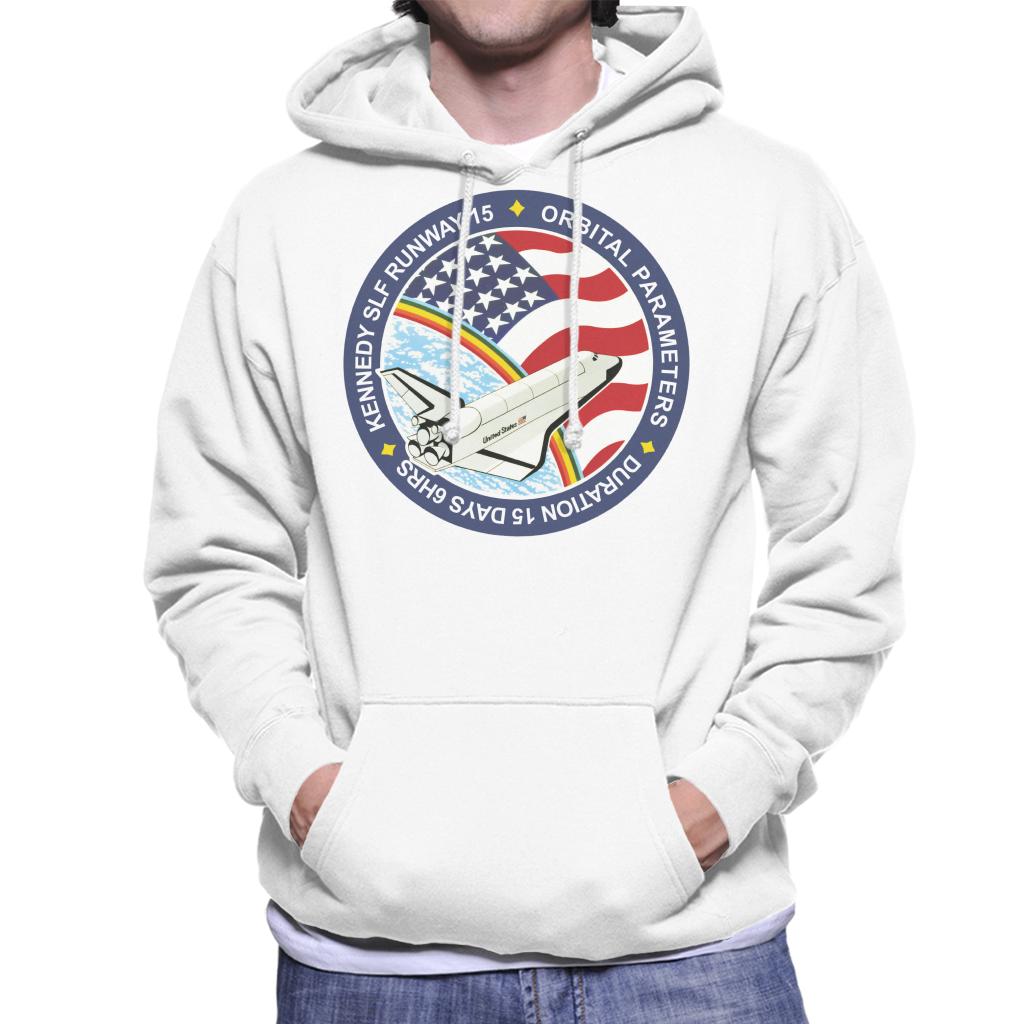 NASA STS 61B Space Shuttle Atlantis Mission Patch Men's Hooded Sweatshirt-ALL + EVERY