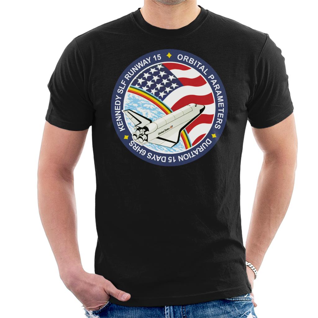 NASA STS 61B Space Shuttle Atlantis Mission Patch Men's T-Shirt-ALL + EVERY
