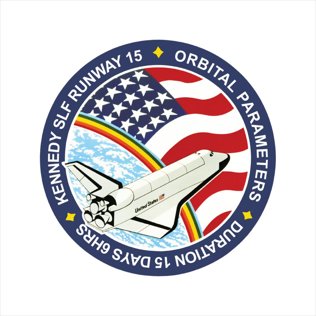 NASA STS 61B Space Shuttle Atlantis Mission Patch Men's T-Shirt-ALL + EVERY