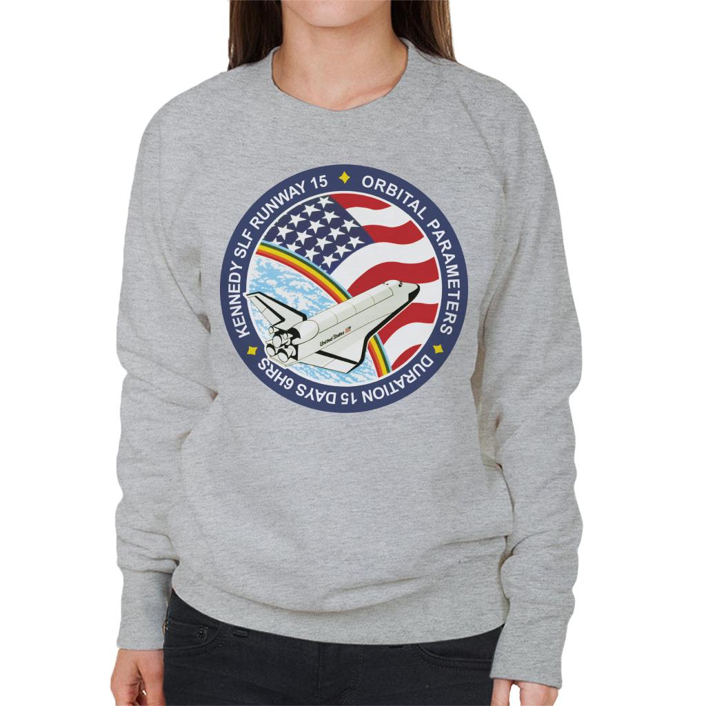 NASA STS 61B Space Shuttle Atlantis Mission Patch Women's Sweatshirt-ALL + EVERY