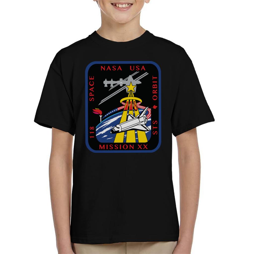 NASA STS 118 Space Shuttle Endeavour Mission Patch Kids T-Shirt-ALL + EVERY