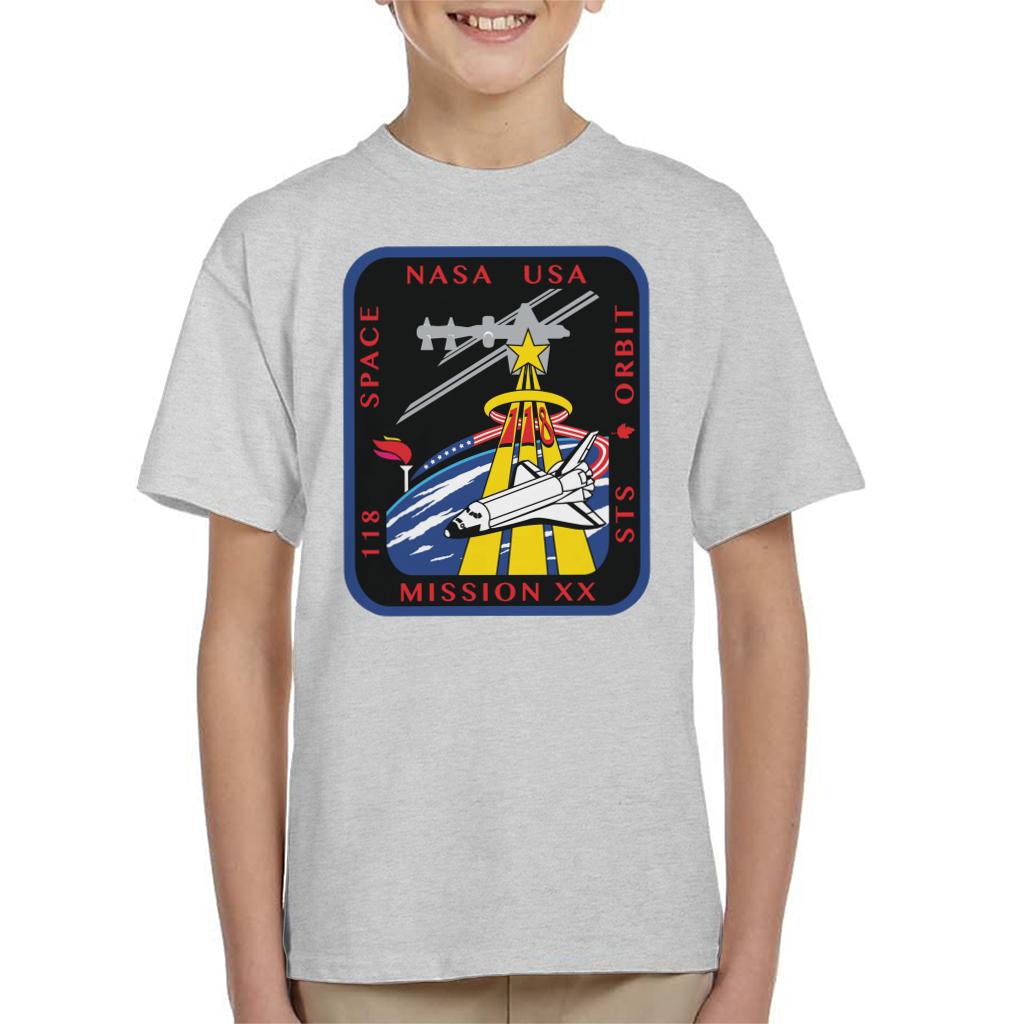 NASA STS 118 Space Shuttle Endeavour Mission Patch Kids T-Shirt-ALL + EVERY