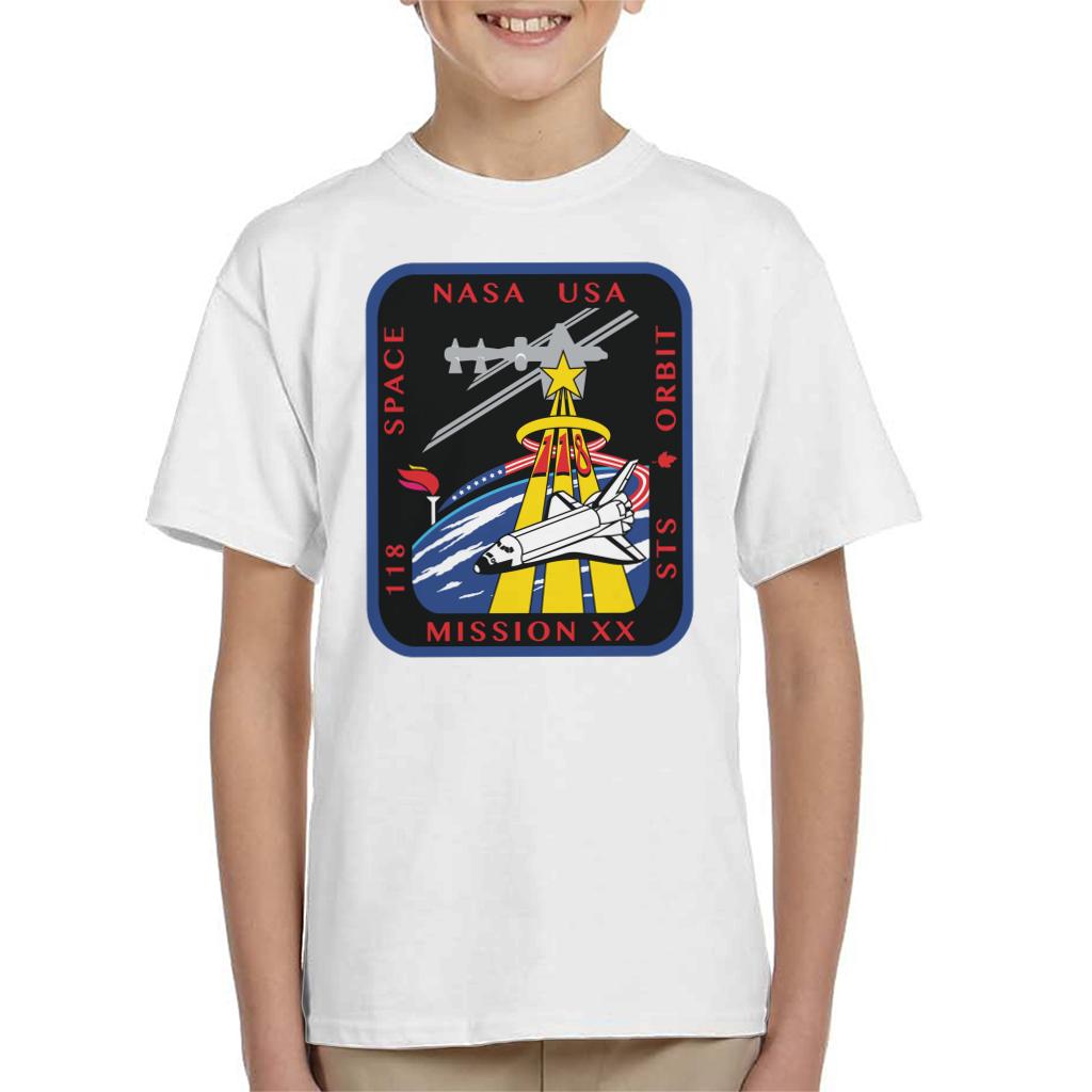 NASA STS 118 Space Shuttle Endeavour Mission Patch Kids T-Shirt-ALL + EVERY