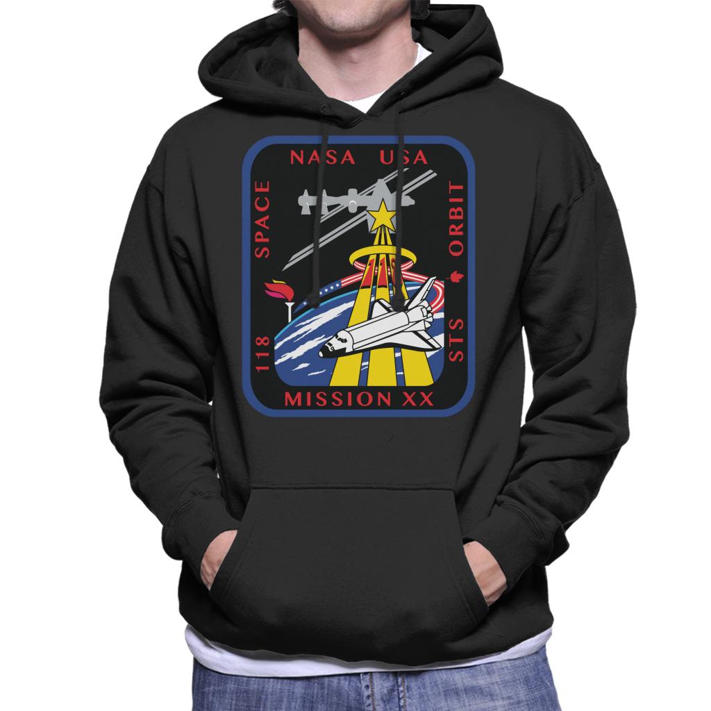 NASA STS 118 Space Shuttle Endeavour Mission Patch Men's Hooded Sweatshirt-ALL + EVERY