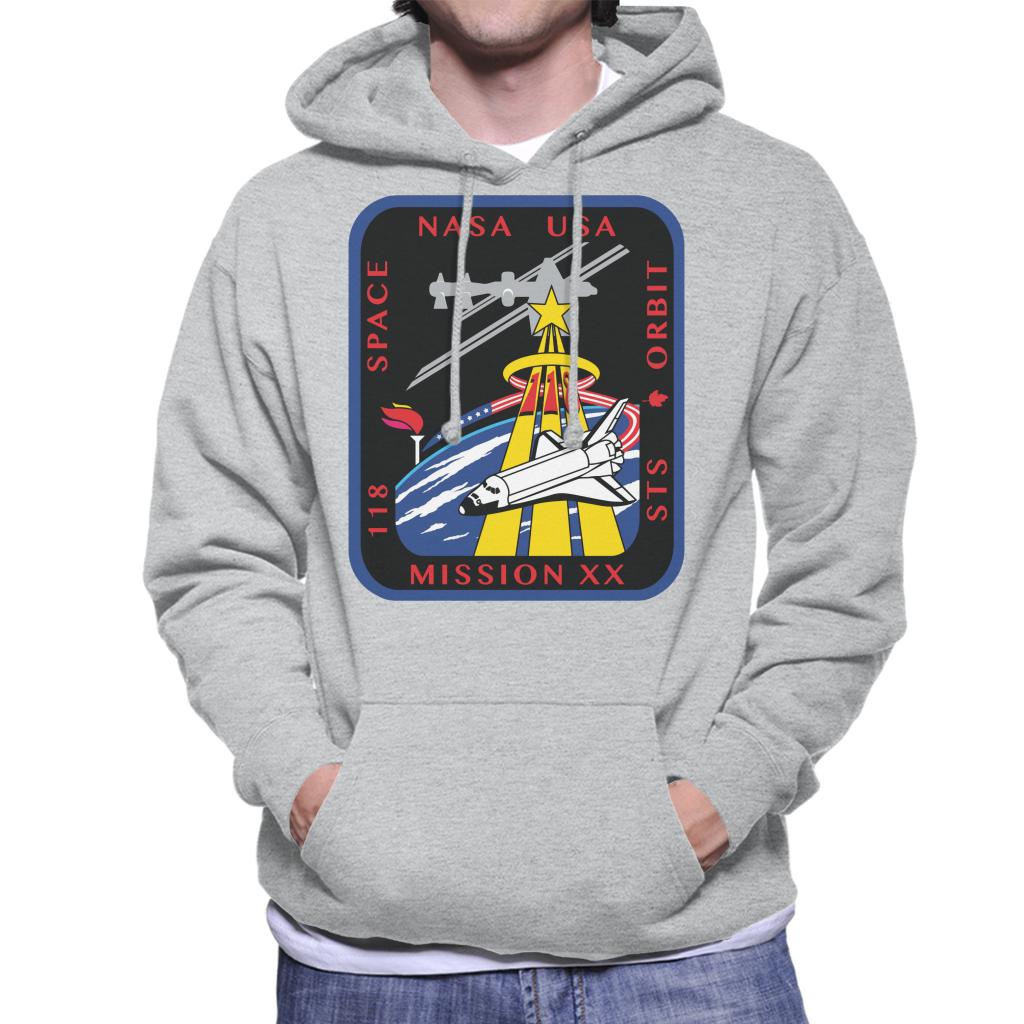 NASA STS 118 Space Shuttle Endeavour Mission Patch Men's Hooded Sweatshirt-ALL + EVERY