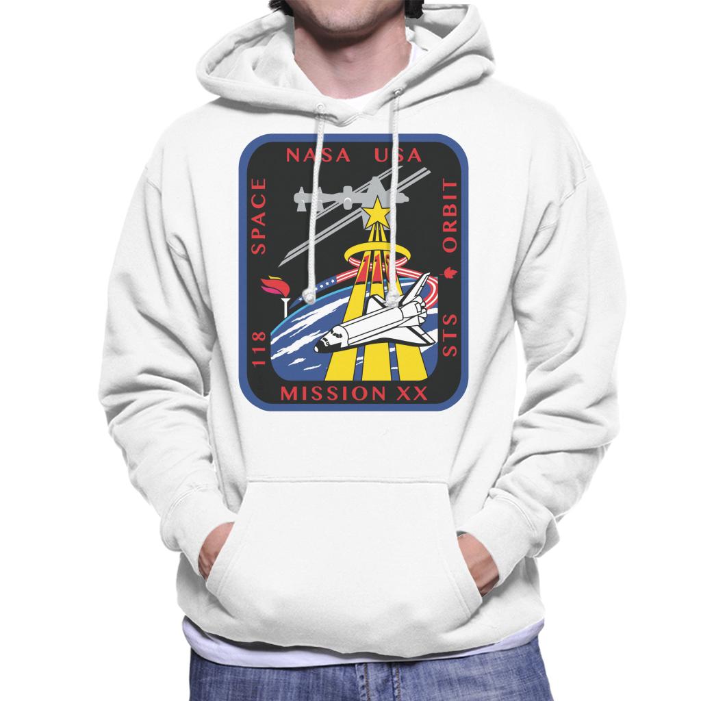 NASA STS 118 Space Shuttle Endeavour Mission Patch Men's Hooded Sweatshirt-ALL + EVERY