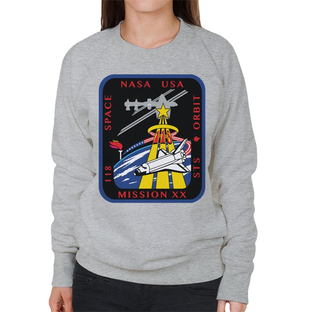 NASA STS 118 Space Shuttle Endeavour Mission Patch Women's Sweatshirt-ALL + EVERY