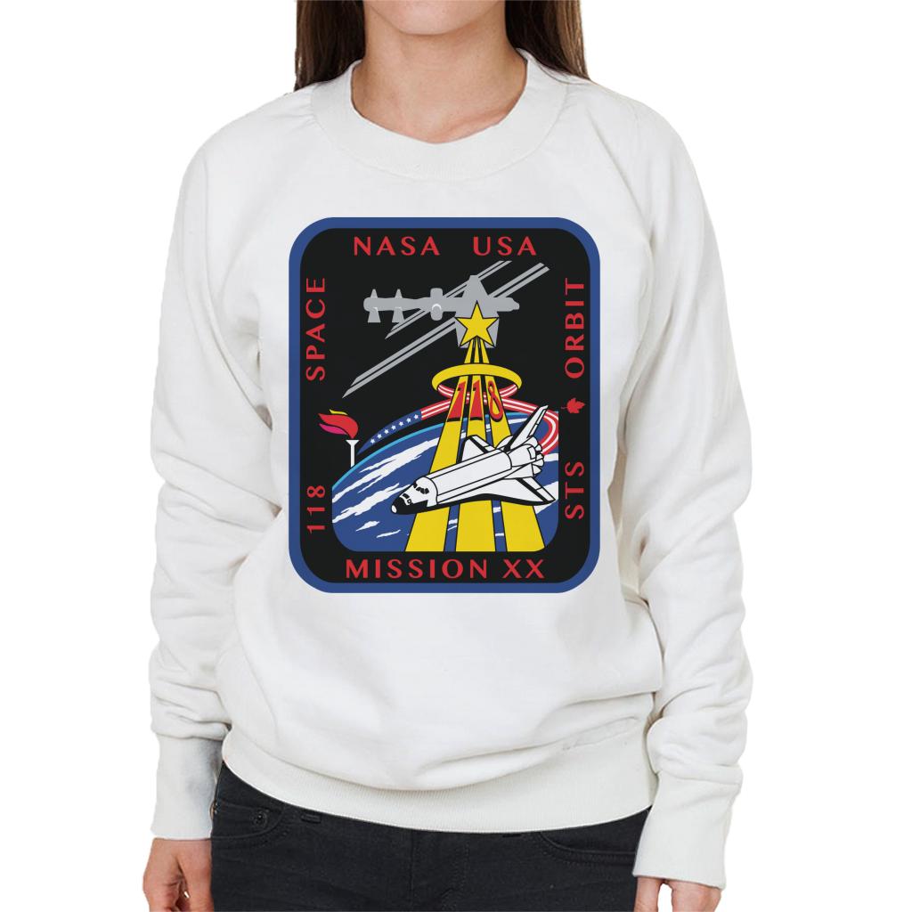 NASA STS 118 Space Shuttle Endeavour Mission Patch Women's Sweatshirt-ALL + EVERY