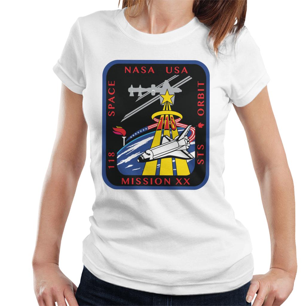 NASA STS 118 Space Shuttle Endeavour Mission Patch Women's T-Shirt-ALL + EVERY