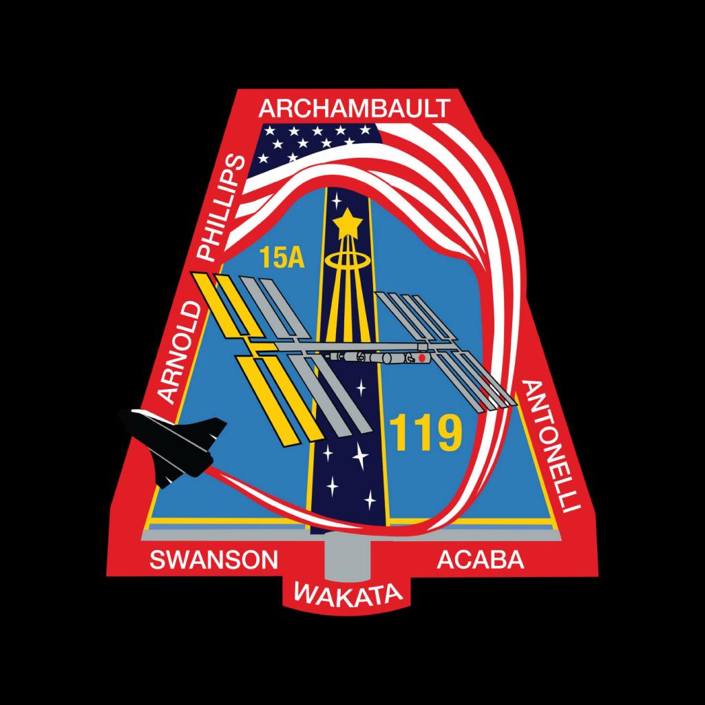 NASA STS 119 Space Shuttle Discovery Mission Patch Kids Sweatshirt-ALL + EVERY