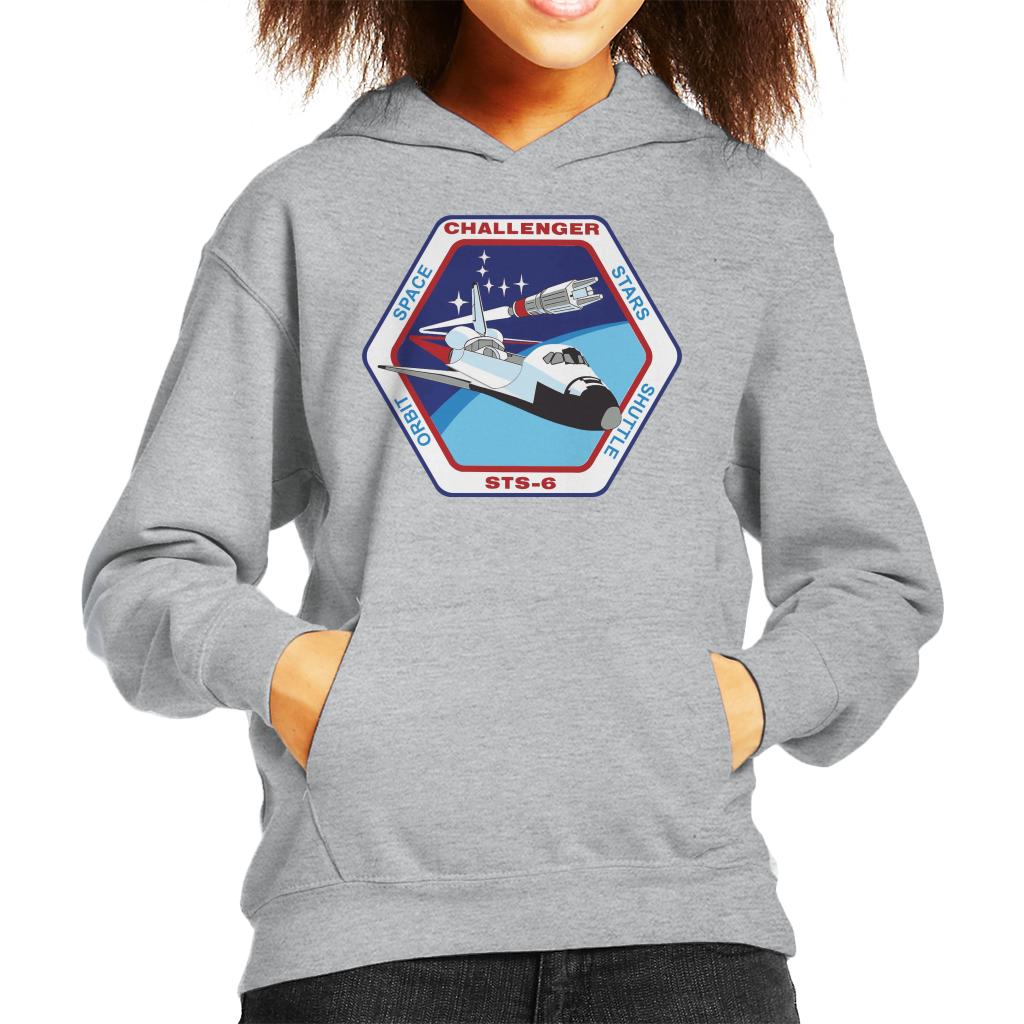 NASA STS 6 Space Shuttle Challenger Mission Patch Kids Hooded Sweatshirt-ALL + EVERY