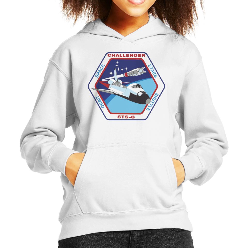 NASA STS 6 Space Shuttle Challenger Mission Patch Kids Hooded Sweatshirt-ALL + EVERY