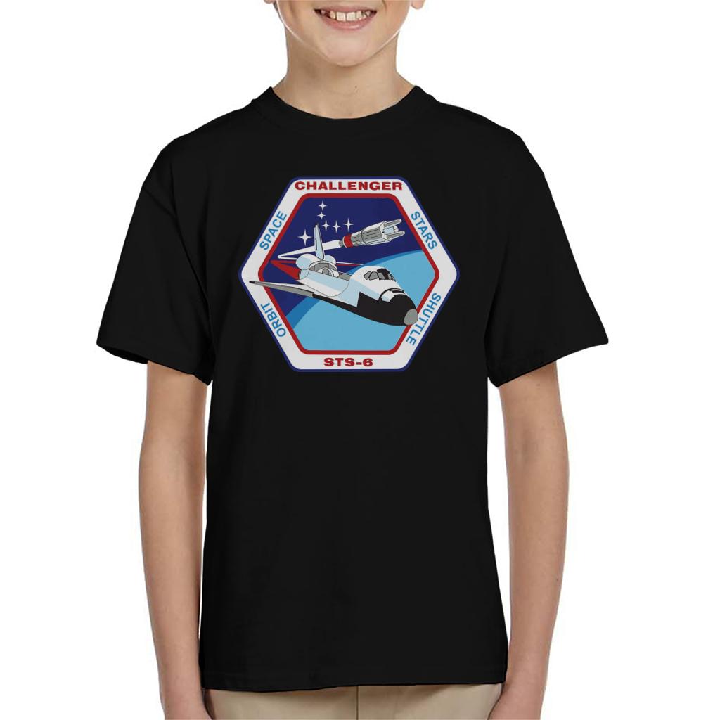 NASA STS 6 Space Shuttle Challenger Mission Patch Kids T-Shirt-ALL + EVERY