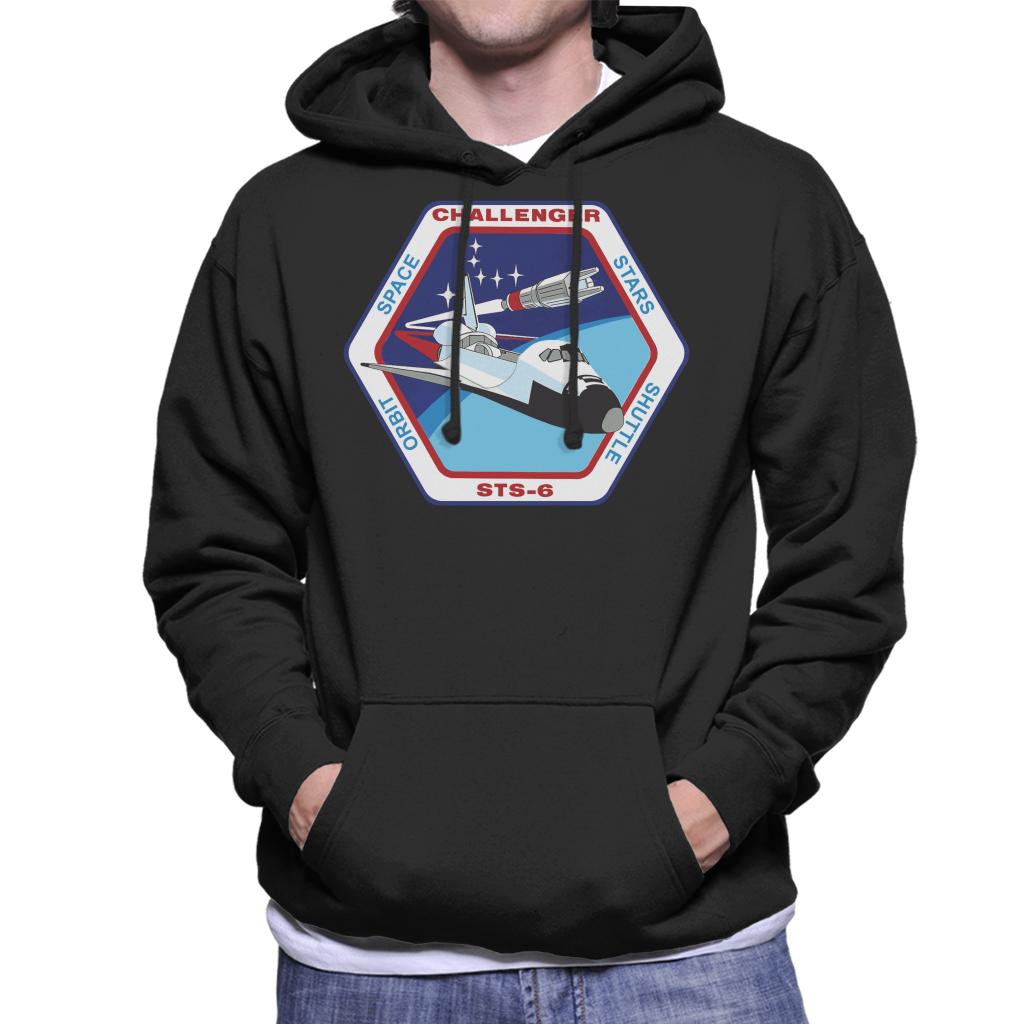 NASA STS 6 Space Shuttle Challenger Mission Patch Men's Hooded Sweatshirt-ALL + EVERY