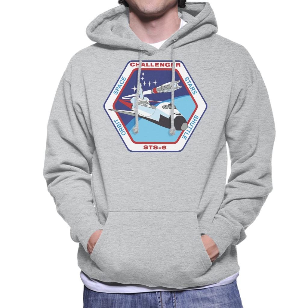 NASA STS 6 Space Shuttle Challenger Mission Patch Men's Hooded Sweatshirt-ALL + EVERY