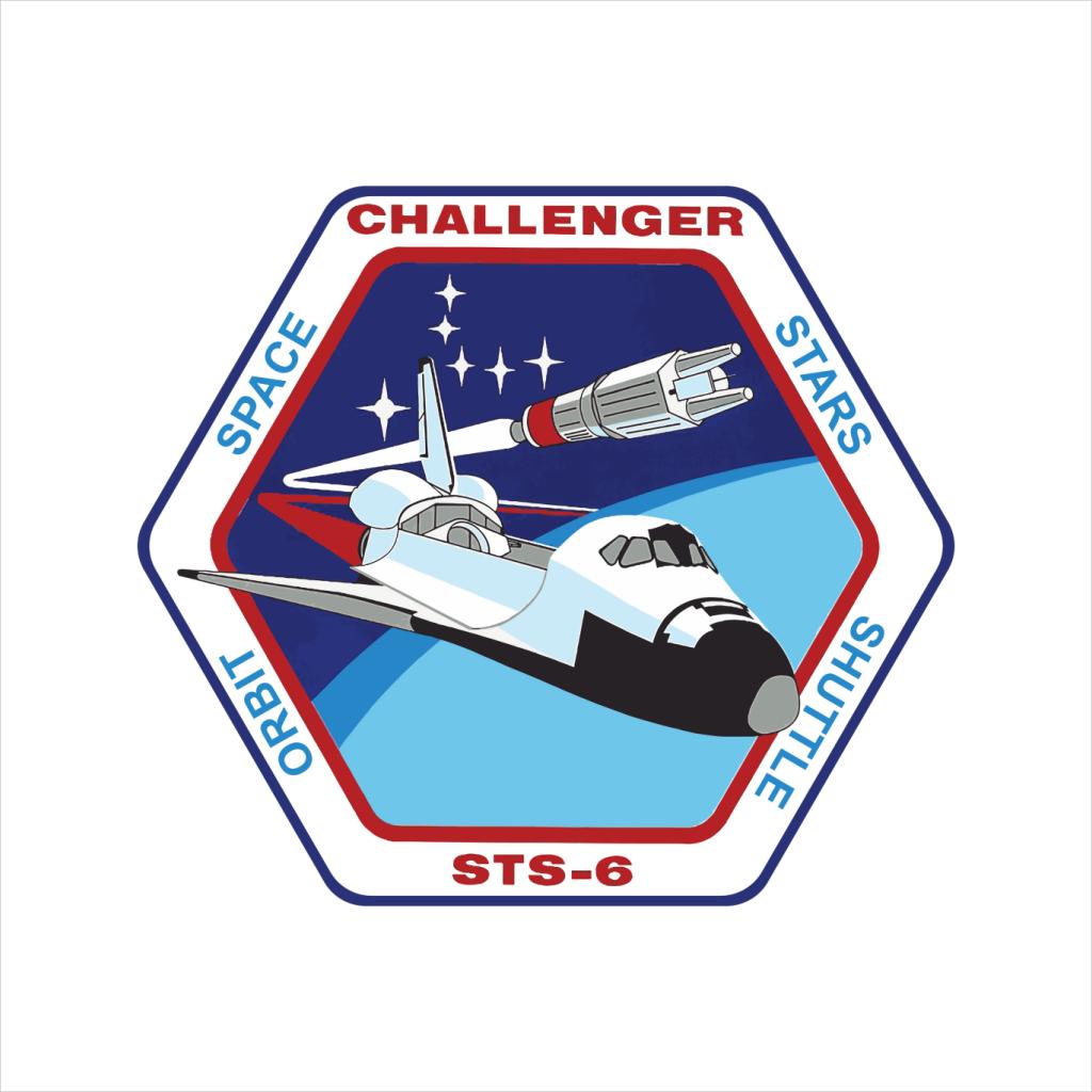 NASA STS 6 Space Shuttle Challenger Mission Patch Kids T-Shirt-ALL + EVERY