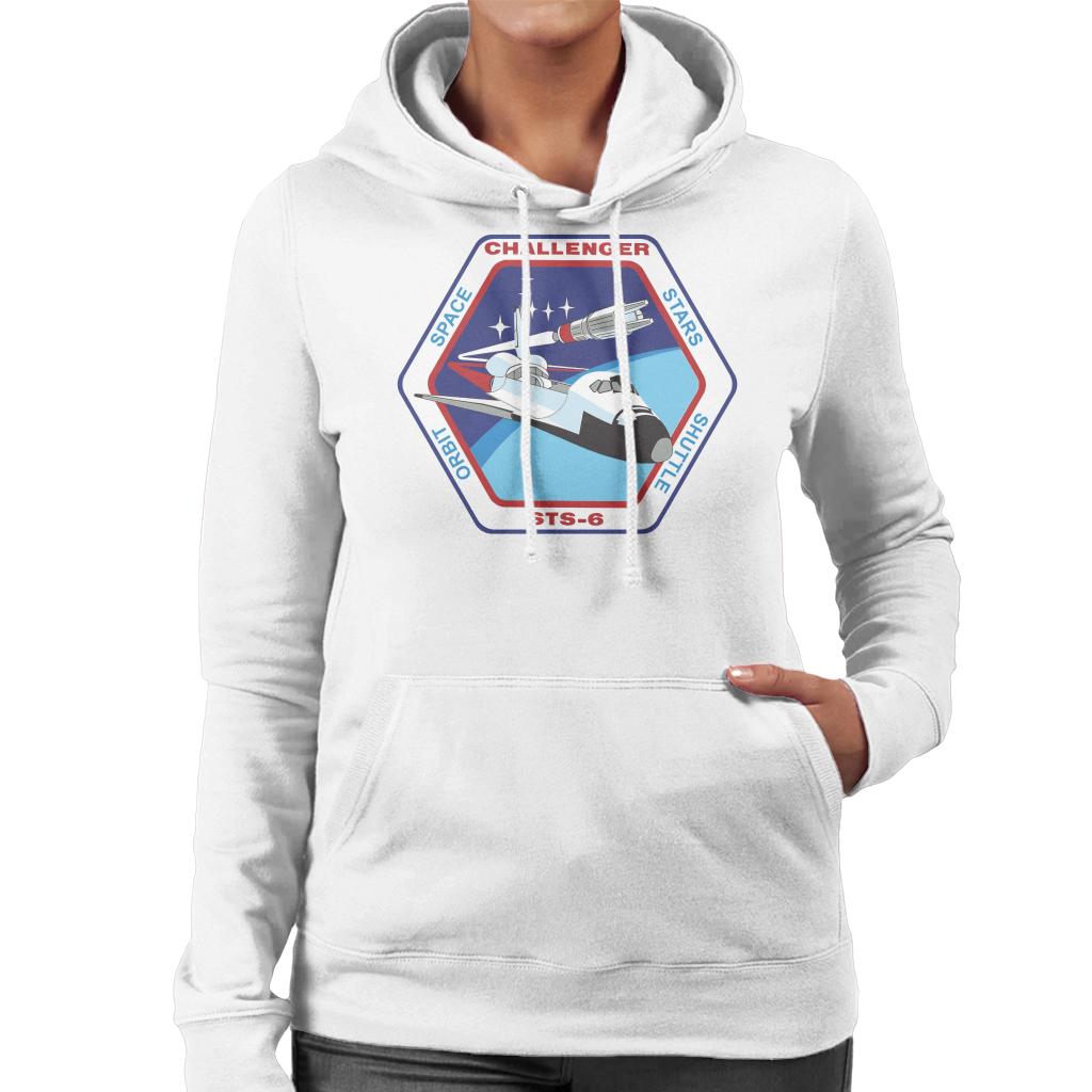 NASA STS 6 Space Shuttle Challenger Mission Patch Women's Hooded Sweatshirt-ALL + EVERY