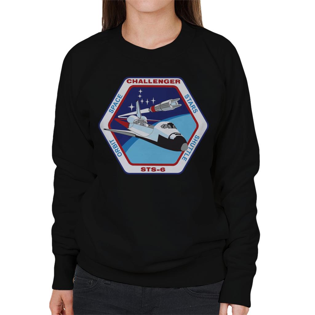 NASA STS 6 Space Shuttle Challenger Mission Patch Women's Sweatshirt-ALL + EVERY