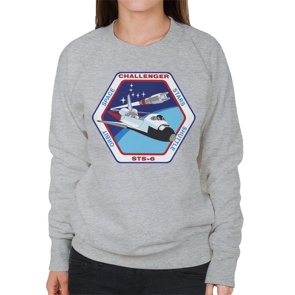 NASA STS 6 Space Shuttle Challenger Mission Patch Women's Sweatshirt-ALL + EVERY