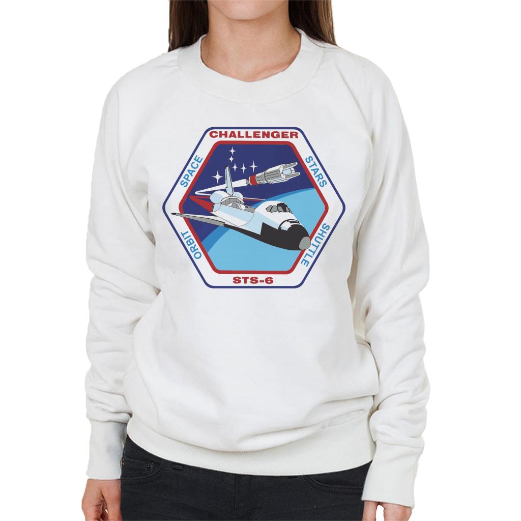 NASA STS 6 Space Shuttle Challenger Mission Patch Women's Sweatshirt-ALL + EVERY