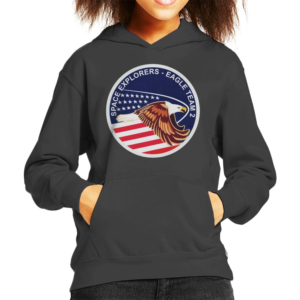 NASA STS 51I Space Shuttle Discovery Mission Patch Kids Hooded Sweatshirt-ALL + EVERY