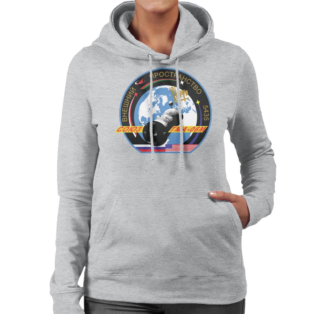 Roscosmos TMA 06M Soyuz Spacecraft Mission Patch Women's Hooded Sweatshirt-ALL + EVERY