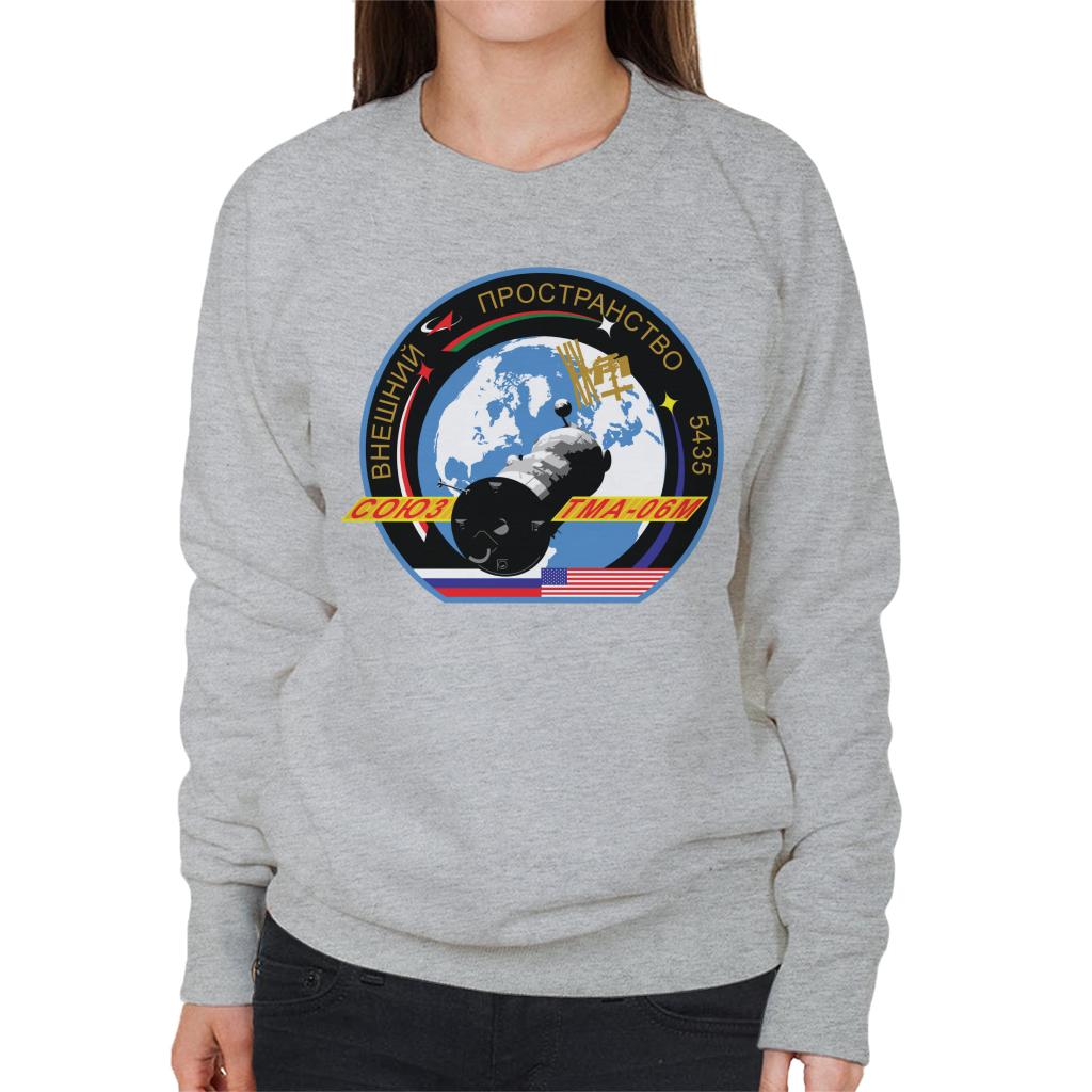 Roscosmos TMA 06M Soyuz Spacecraft Mission Patch Women's Sweatshirt-ALL + EVERY