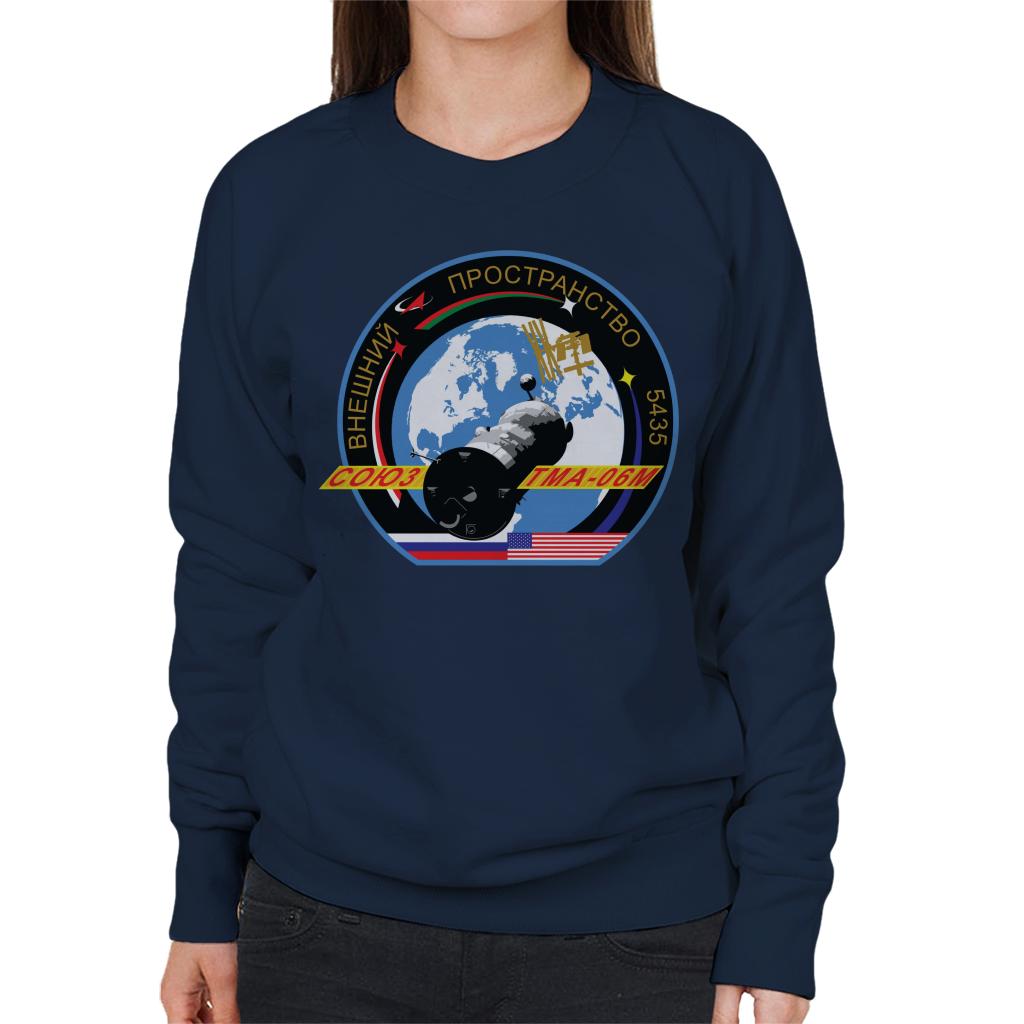 Roscosmos TMA 06M Soyuz Spacecraft Mission Patch Women's Sweatshirt-ALL + EVERY