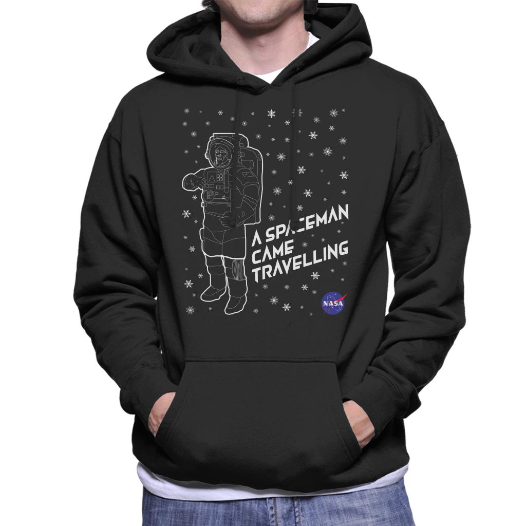 NASA Christmas A Spaceman Came Travelling Men's Hooded Sweatshirt-ALL + EVERY