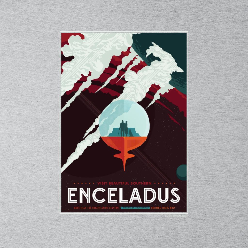NASA Enceladus Interplanetary Travel Poster Men's Sweatshirt-ALL + EVERY