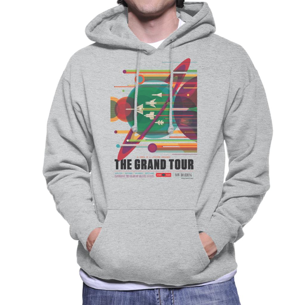 NASA The Grand Tour Interplanetary Travel Poster Men's Hooded Sweatshirt-ALL + EVERY