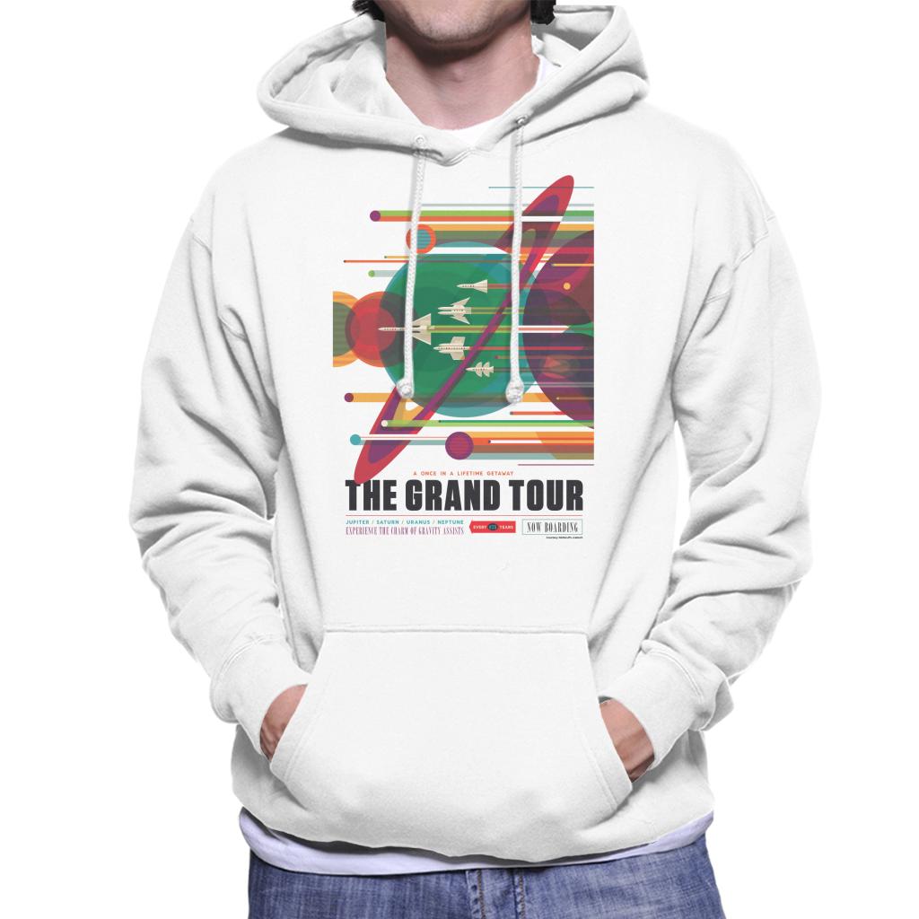 NASA The Grand Tour Interplanetary Travel Poster Men's Hooded Sweatshirt-ALL + EVERY