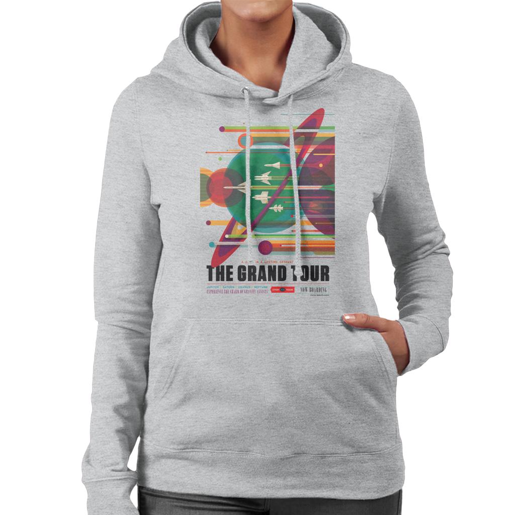 NASA The Grand Tour Interplanetary Travel Poster Women's Hooded Sweatshirt-ALL + EVERY