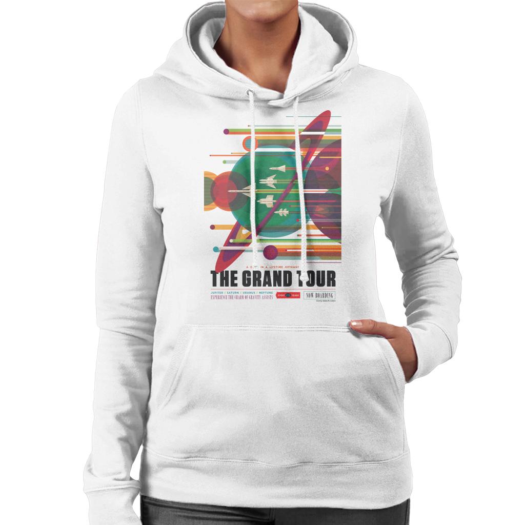 NASA The Grand Tour Interplanetary Travel Poster Women's Hooded Sweatshirt-ALL + EVERY